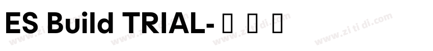 ES Build TRIAL字体转换